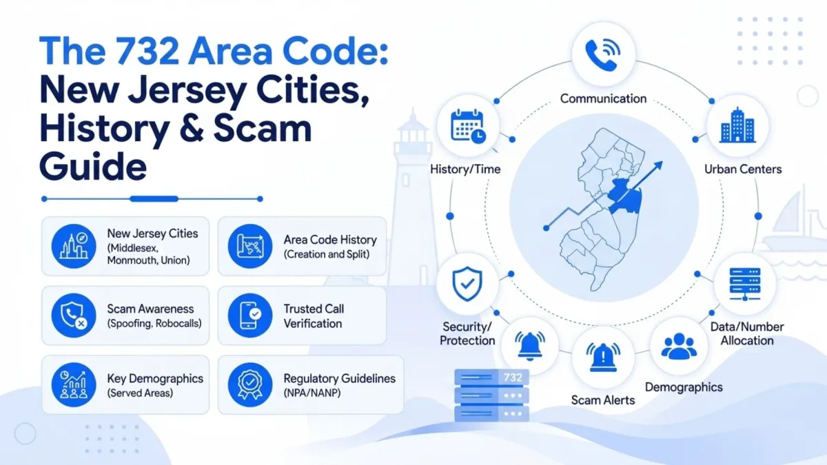 The 732 Area Code: New Jersey Cities, History & Scam Guide