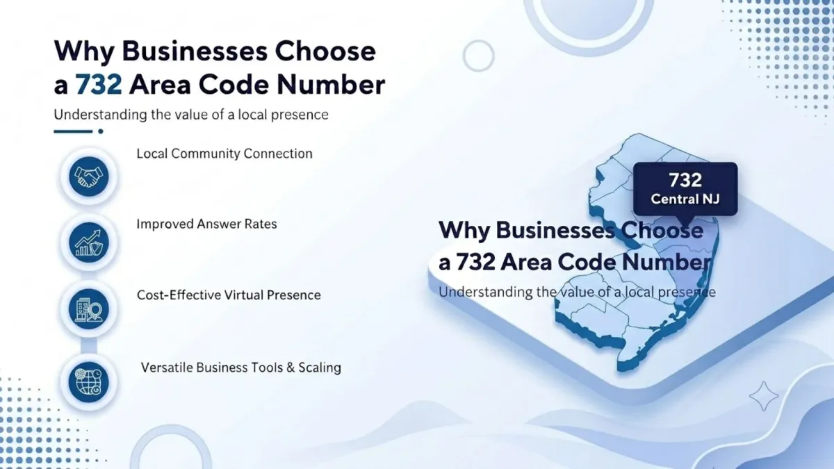 Why businesses choose a 732 area code number — local trust, answer rates, and cost-effective presence