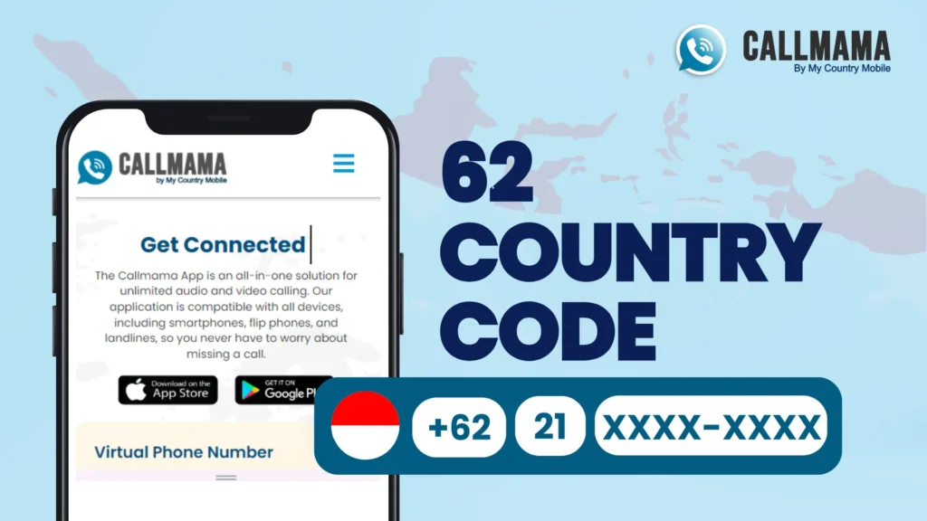 62 country code