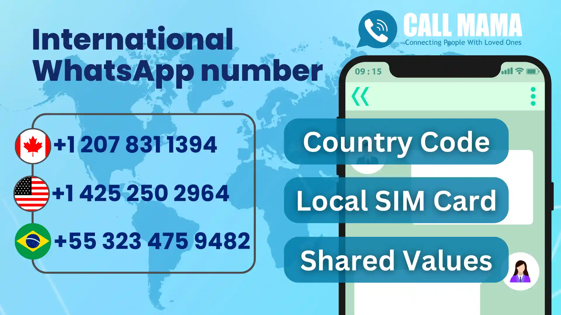 international WhatsApp number