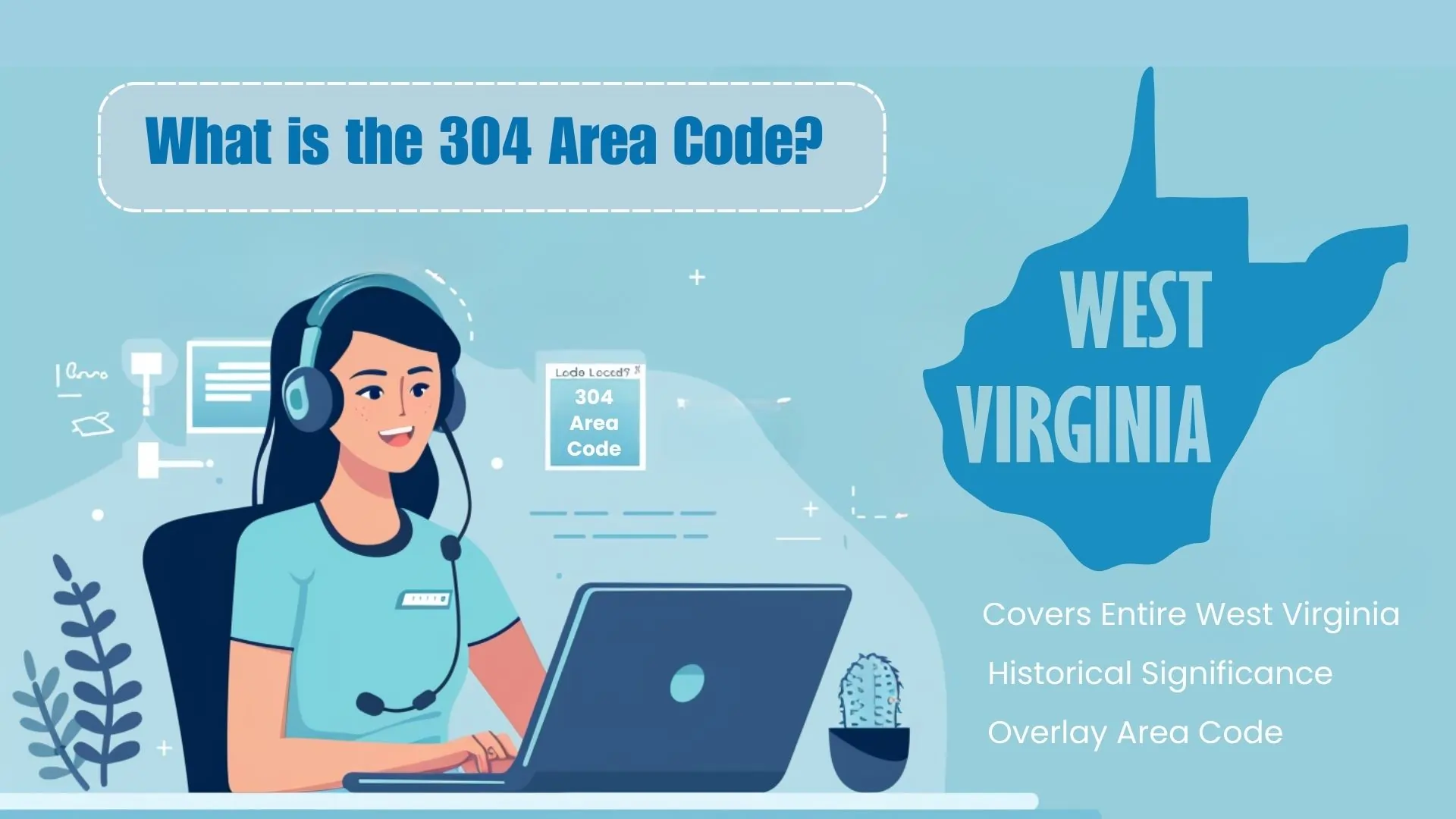 What is the 304 Area Code?