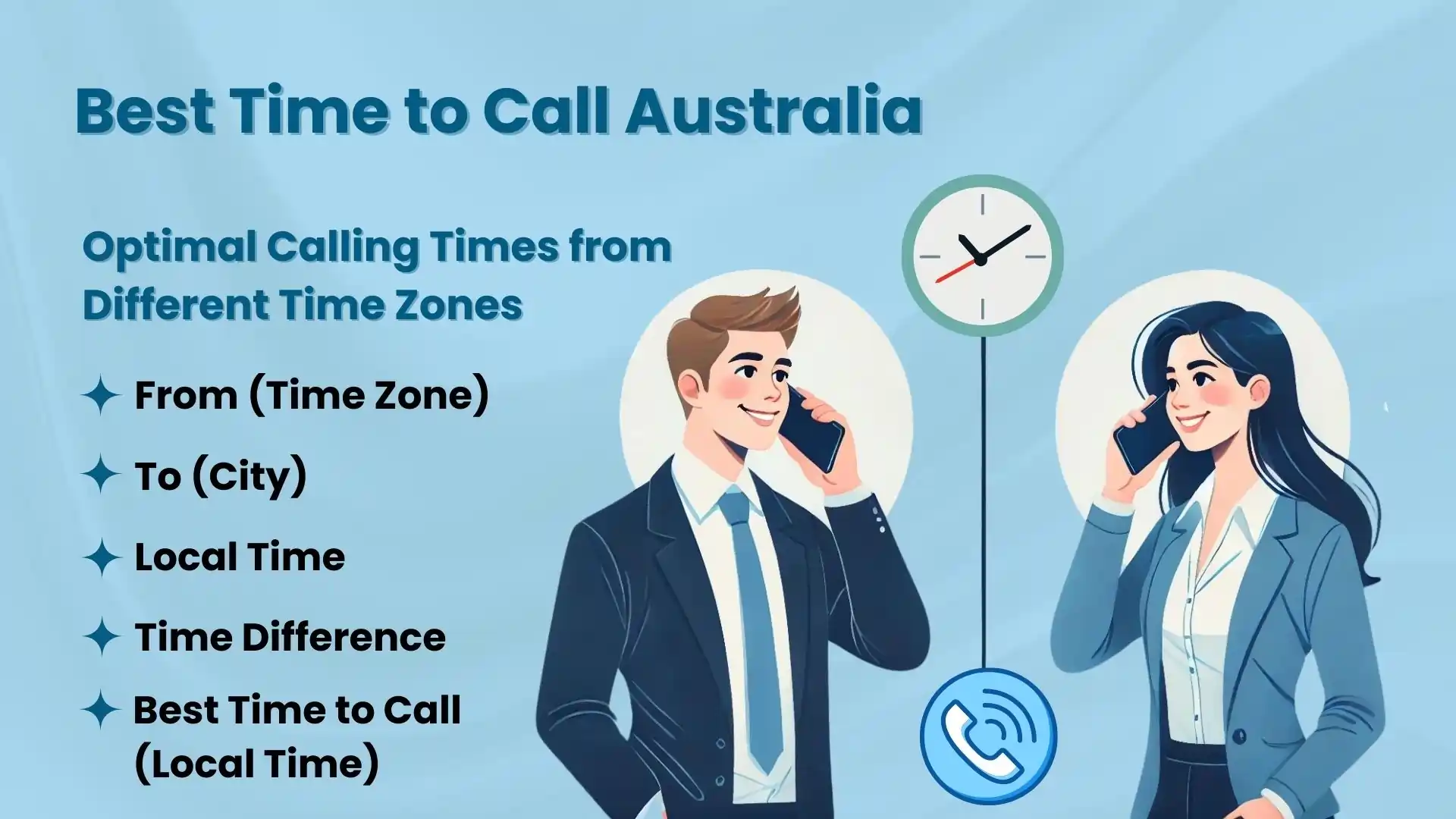 Best Time to Call Australia 