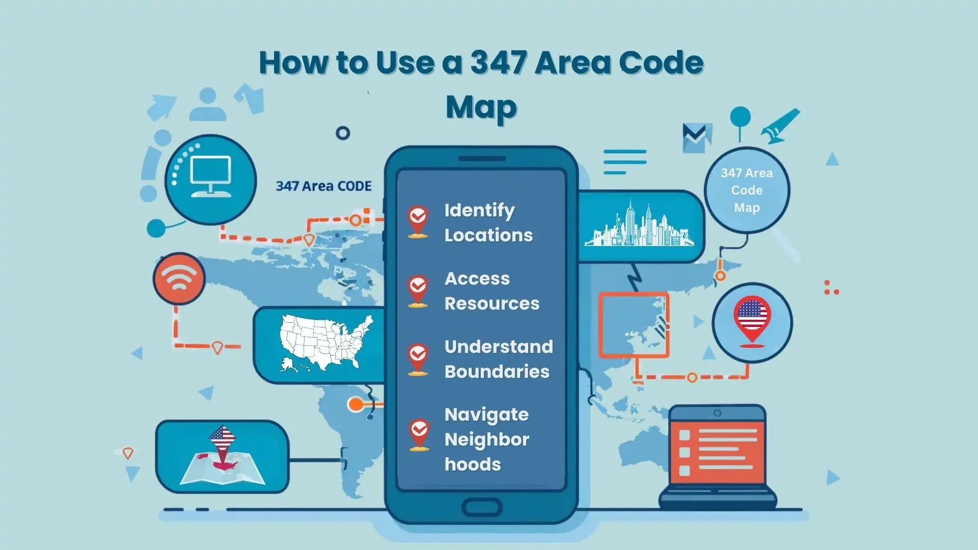 How to Use a 347 Area Code Map