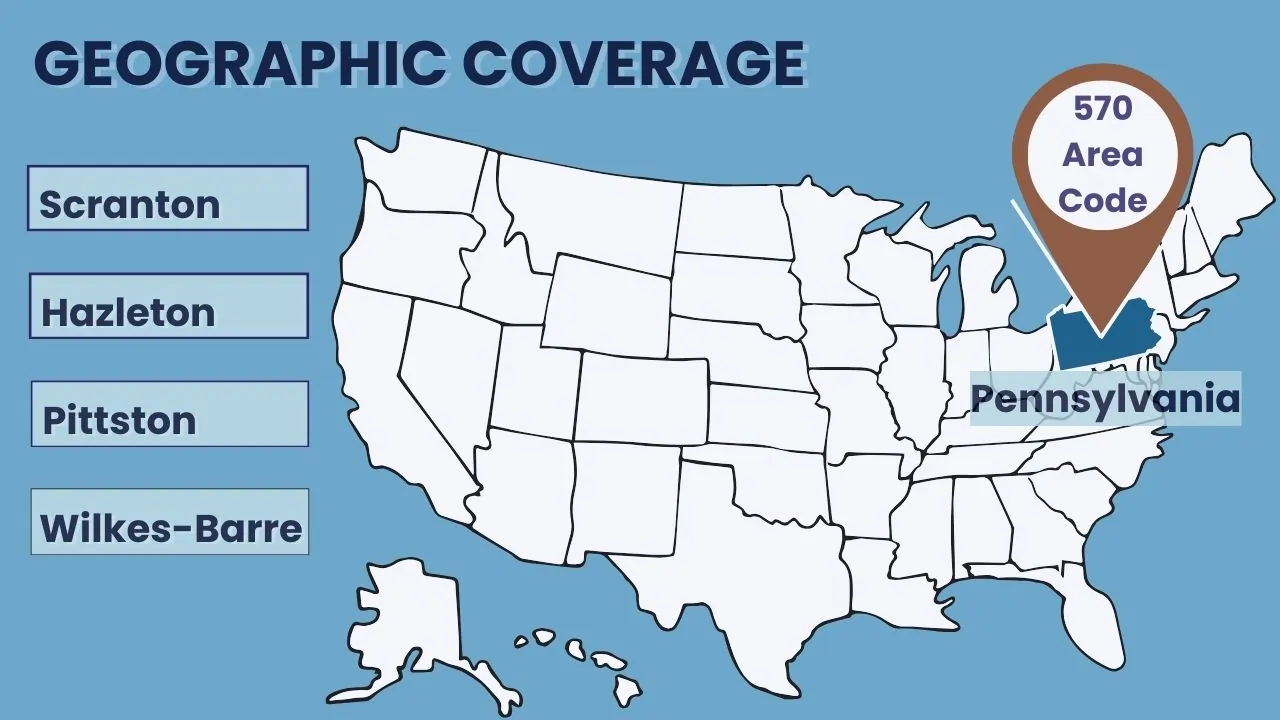 Geographic Coverage of the 570 Area Code