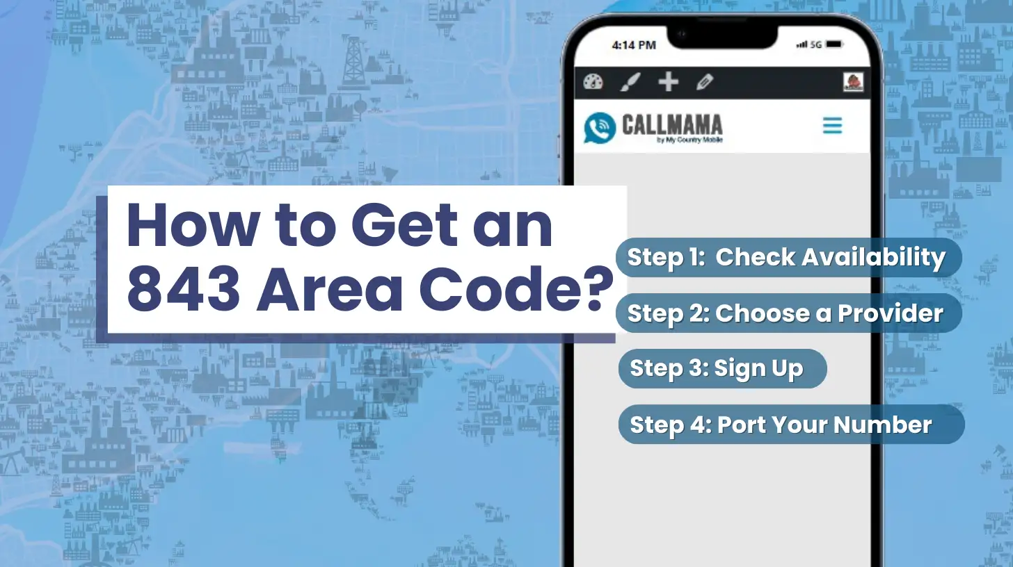 How to Get an 843 Area Code