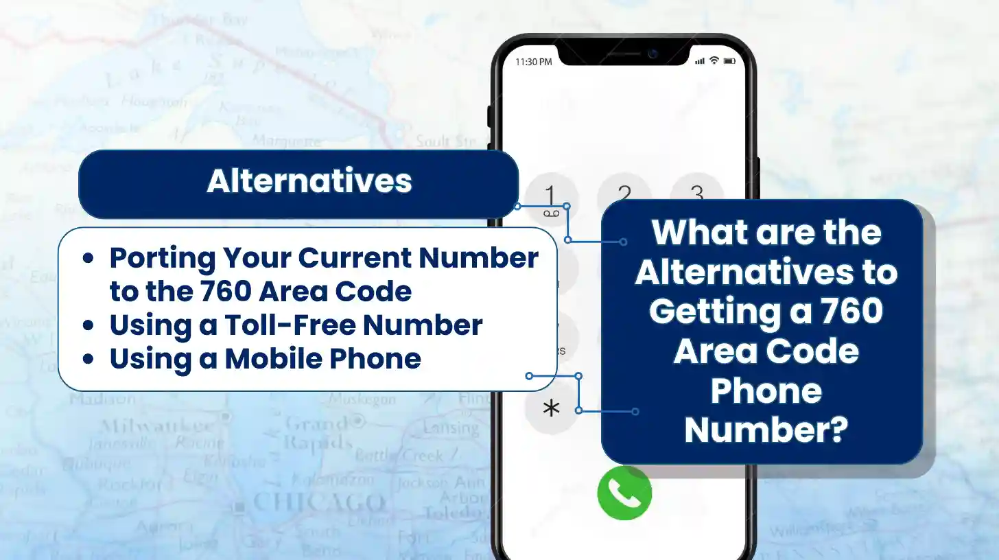 What are the Alternatives to Getting a 760 Area Code Phone Number?