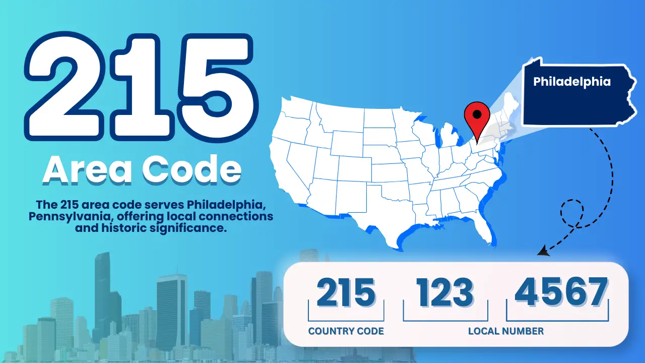 215 Area Code – Location map, time zone, and phone lookup